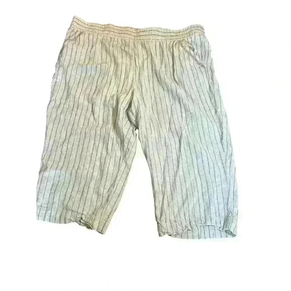 craft & barrow linen capri wide leg pants size 2xl - Picture 1 of 5